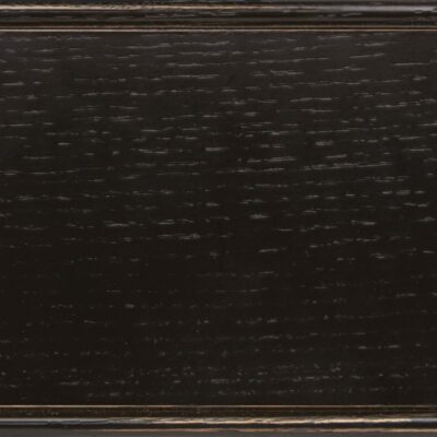 Carriage Black Ebony Heirloom on quartersawn oak